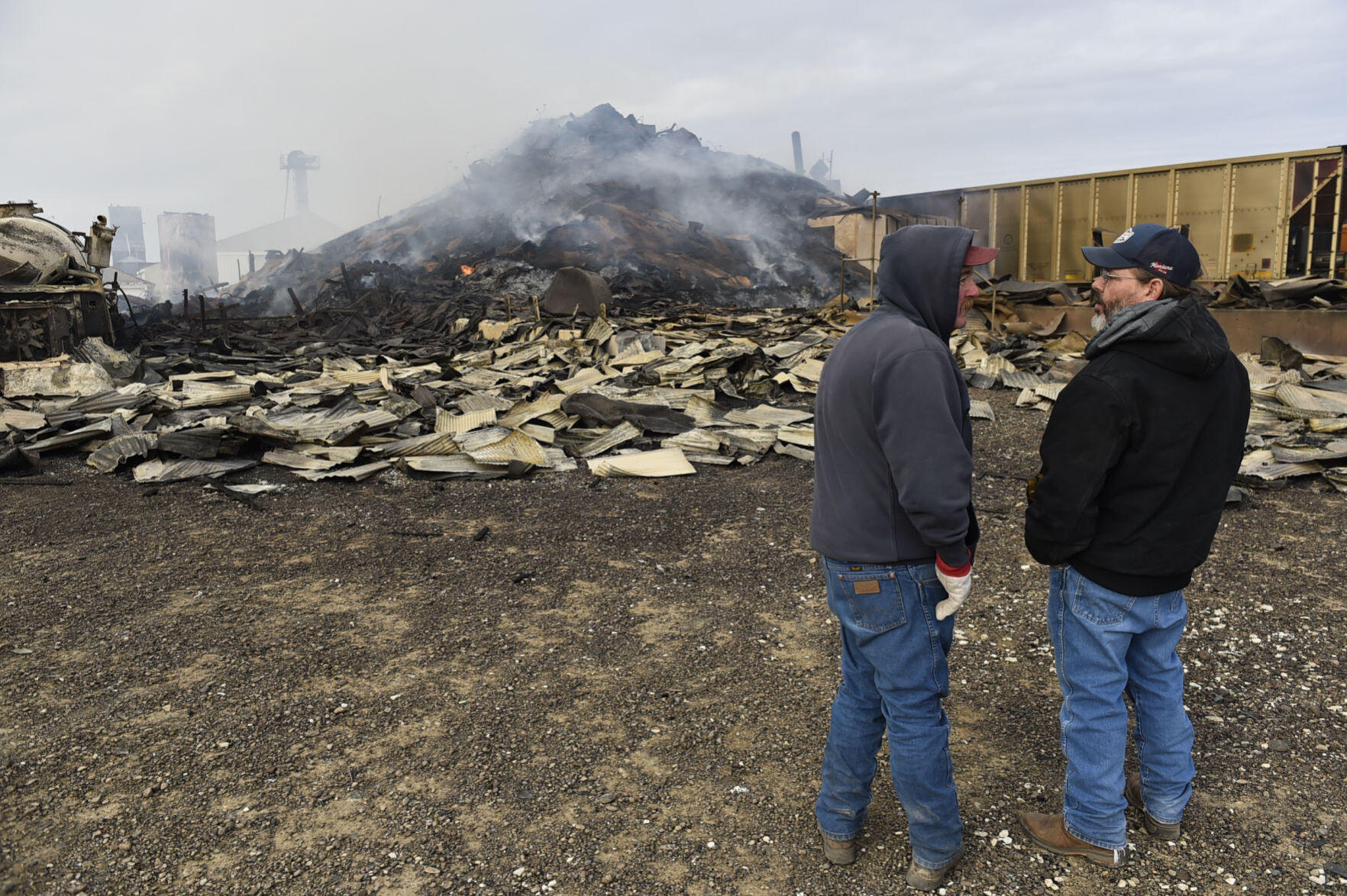 The owners of the Denton grain elevator